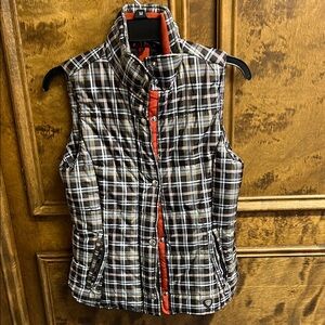 Ariat Plaid Vest with Rust Accents